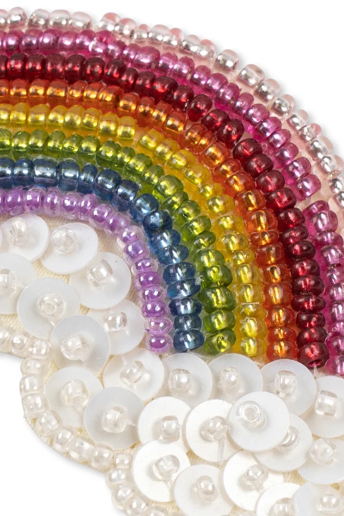 Dziewczynka Konges Sløjd Spinka do włosów dziecięca RAINBOW BEADED HAIR CLIP KS106208.9BY2 multicolor