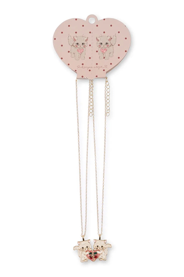 Konges Sløjd Komplet ogrlica KITTY BESTIE NECKLACE 2-pack bež KS106075.9BY2