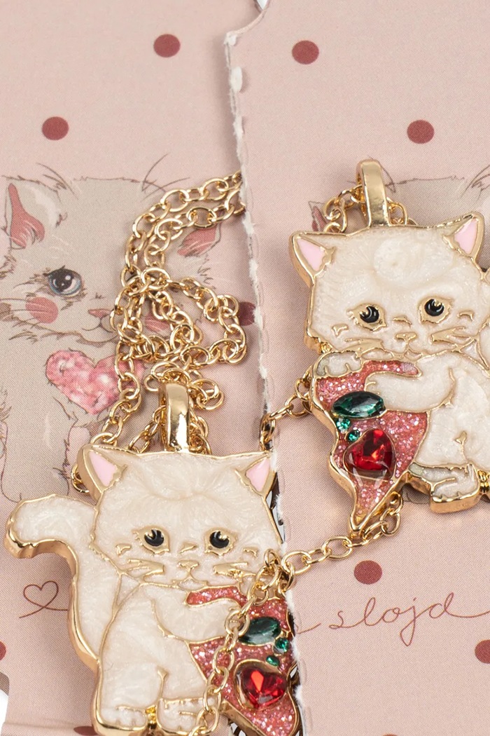 Djevojčice Konges Sløjd Komplet ogrlica KITTY BESTIE NECKLACE 2-pack KS106075.9BY2 bež