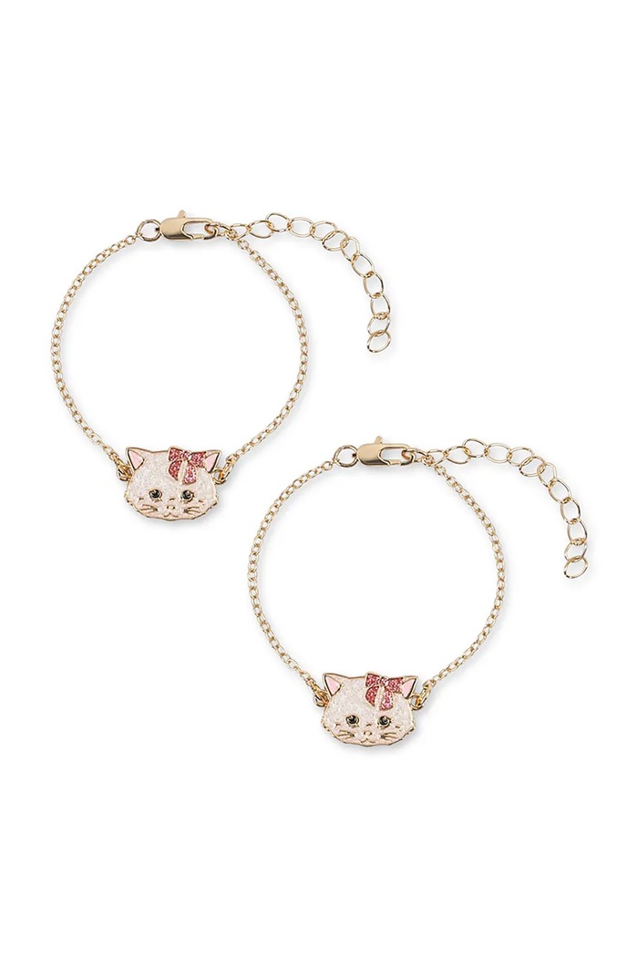 Konges Sløjd Komplet narukvica za djecu KITTY BESTIE BRACELETS 2 PCS 2-pack bež KS106074.9BY2
