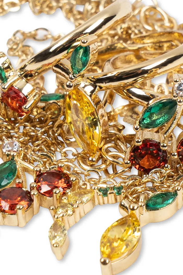 Komplet nakita za djecu metalni FRUITY JEWELRY SET Konges Sløjd KS106030.9BY2 šarena