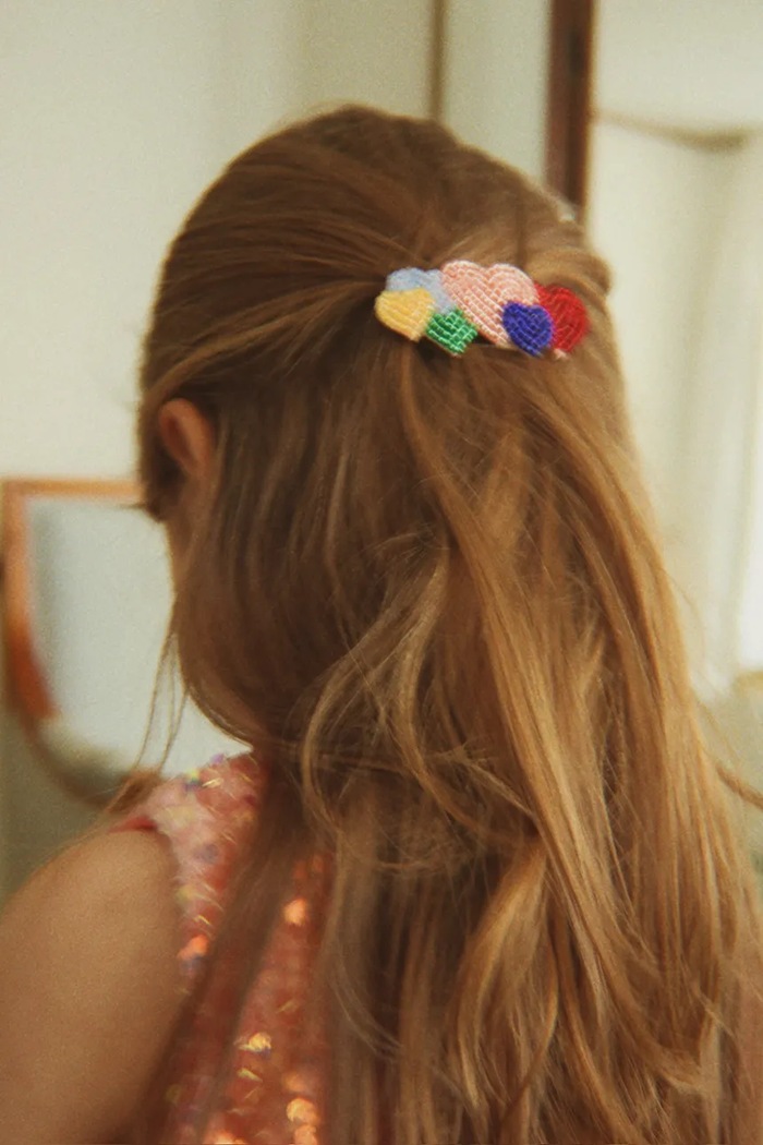 Konges Sløjd Τσιμπιδάκι μαλλιών παιδικό COEUR BEADED HAIR CLIP KS105952.9BY2