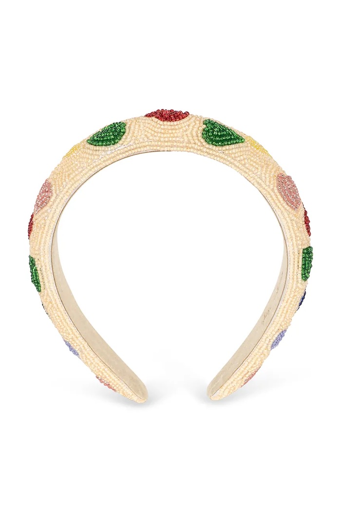 Konges Sløjd Λαστιχάκι μαλλιών παιδικό COEUR BEADED HAIRBRACE μπεζ KS105950.9BY2
