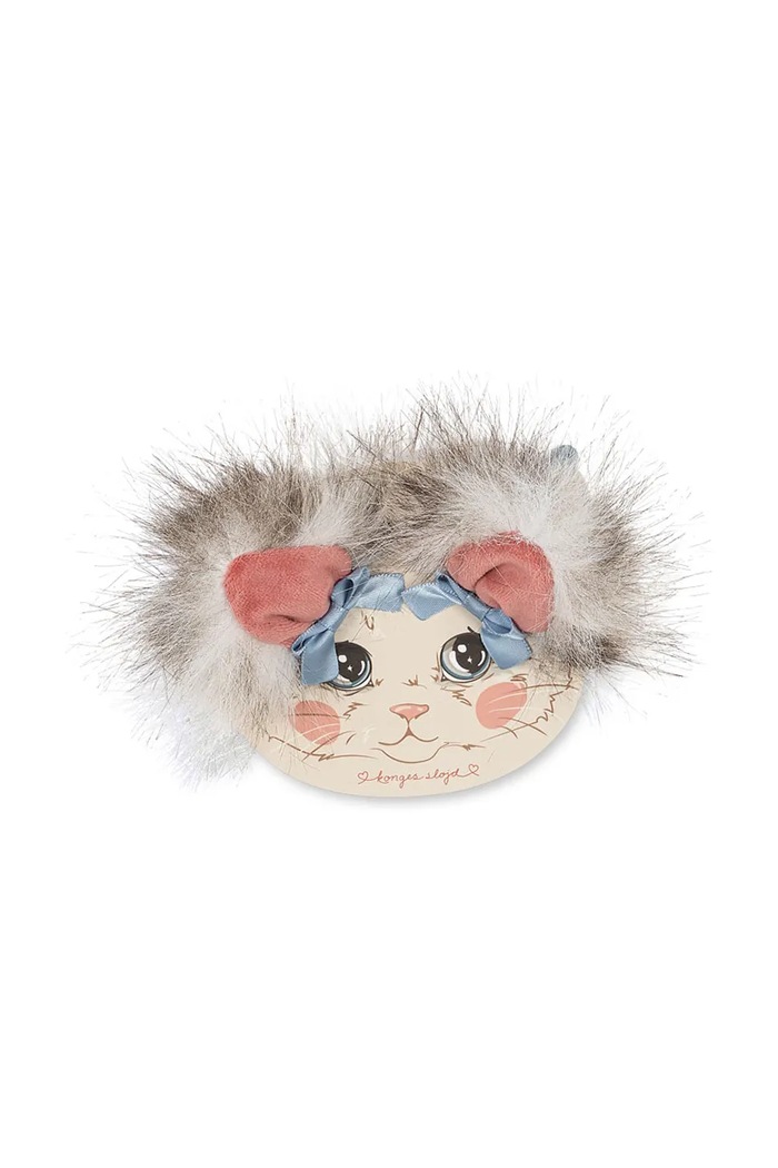 Konges Sløjd Ukosnice za kosu za djecu 2 PACK KITTY FURRY EAR CLIP KS105845.9BY2 siva AW26