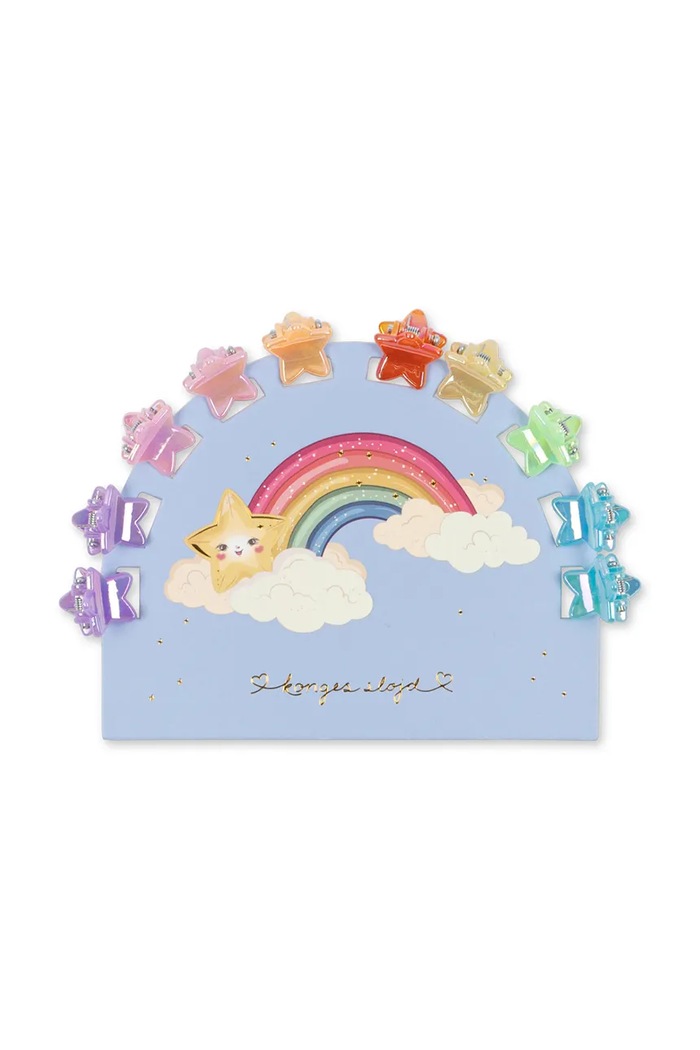 Konges Sløjd Ukosnice za kosu za djecu 10 PACK MINI STAR HAIR CLAWS šarena KS105825.9BY2