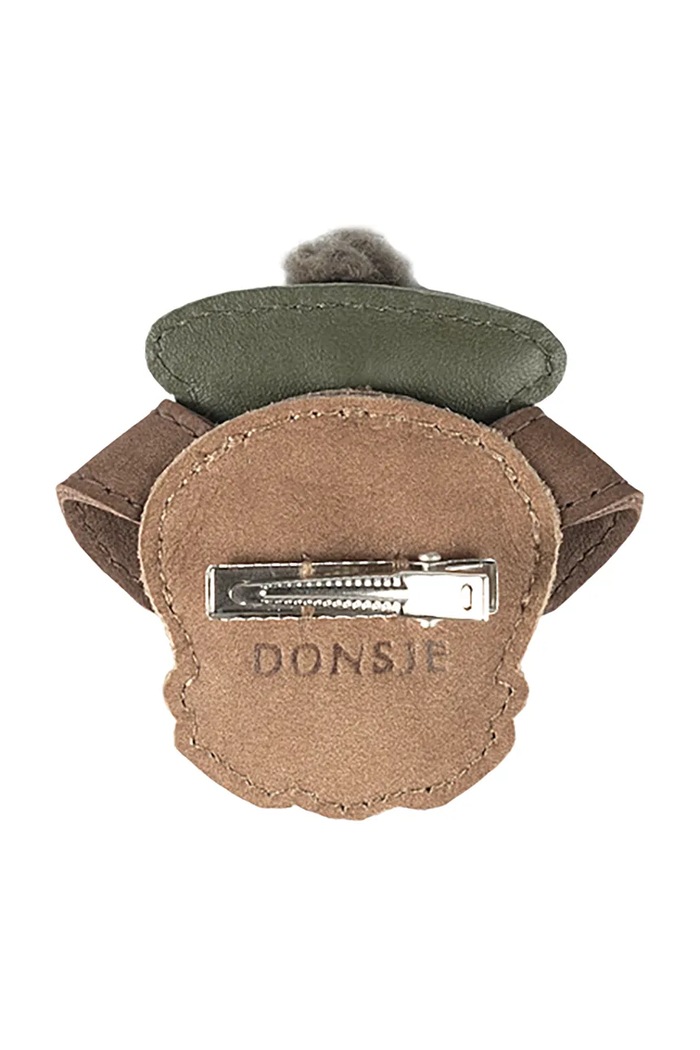 Donsje ac de păr pentru copii din piele Stanzen Clip Terrier 6031308 maro AW26