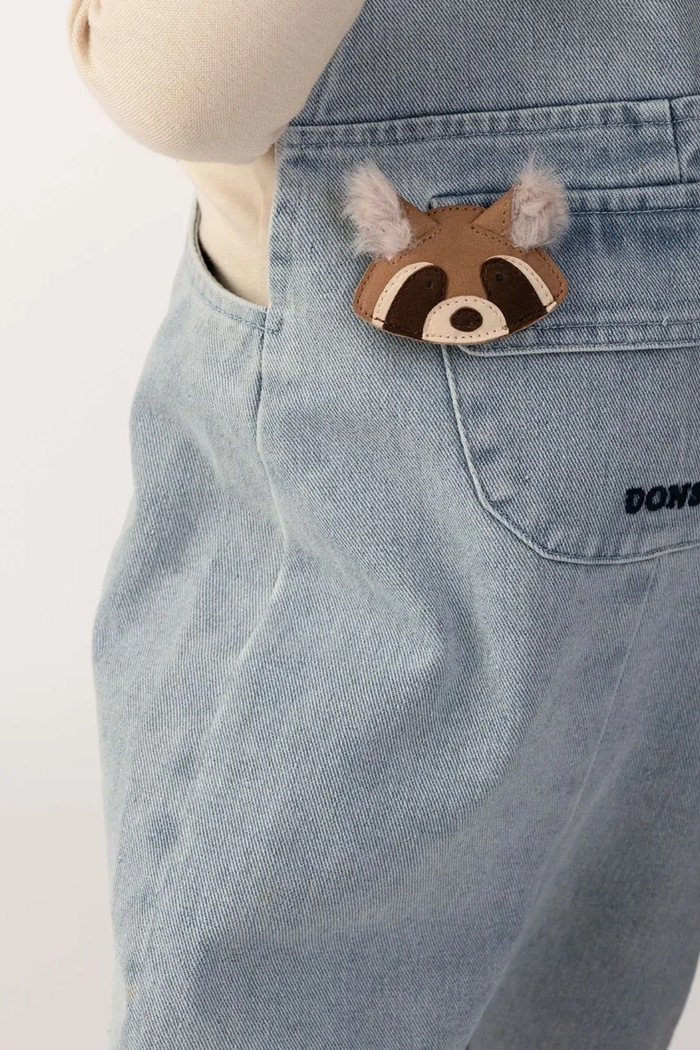 Donsje ac de păr pentru copii din piele Josy Exclusive Hairclip Raccoon bej 6009140