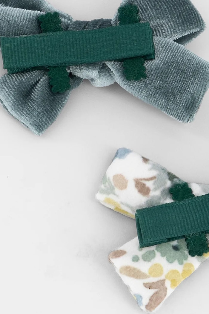Mayoral skřipce do vlasů dětské 2-pack 10261.4J.Baby.9BY2 tyrkysová AW26