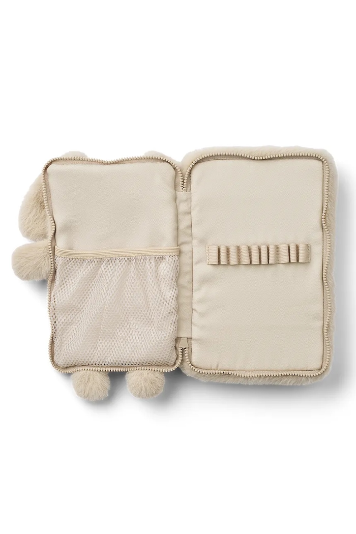 Chłopiec Liewood piórnik dziecięcy Shannon Rabbit Plush Pencil Case LW20871.9BY2 beżowy
