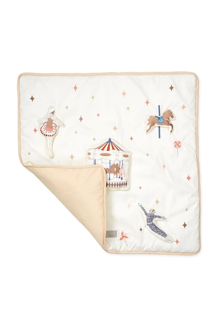 Cam Cam Copenhagen mata do zabawy dziecięca bawełniana Carousel 1062.P98 beżowy AW26