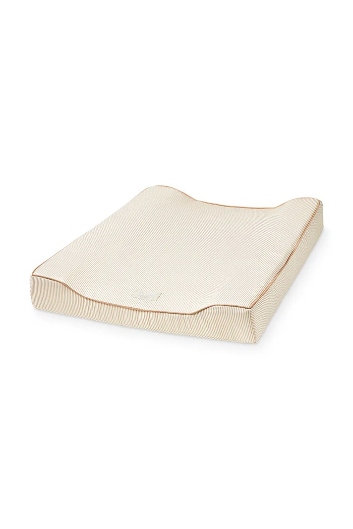Cam Cam Copenhagen mata do przewijania dziecięca bawełniana Classic Stripes Camel beżowy 330A.P88