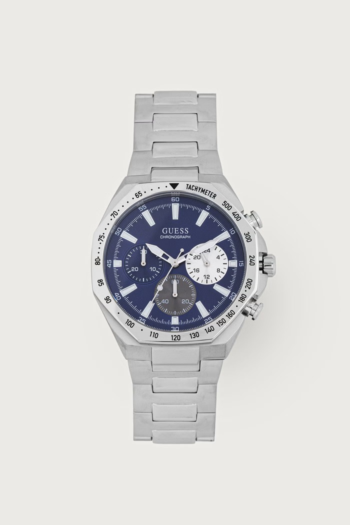 Guess Zegarek męski srebrny GW1122G1