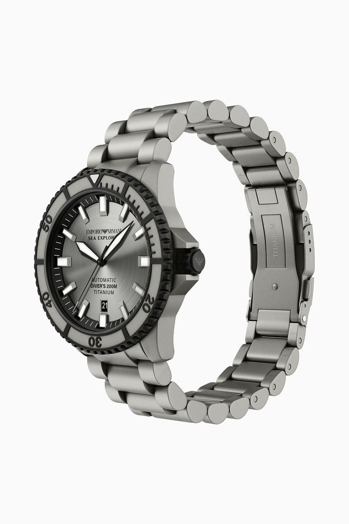 Аксессуары Emporio Armani Часы для мужчин Sea Explorer AR60099 серый