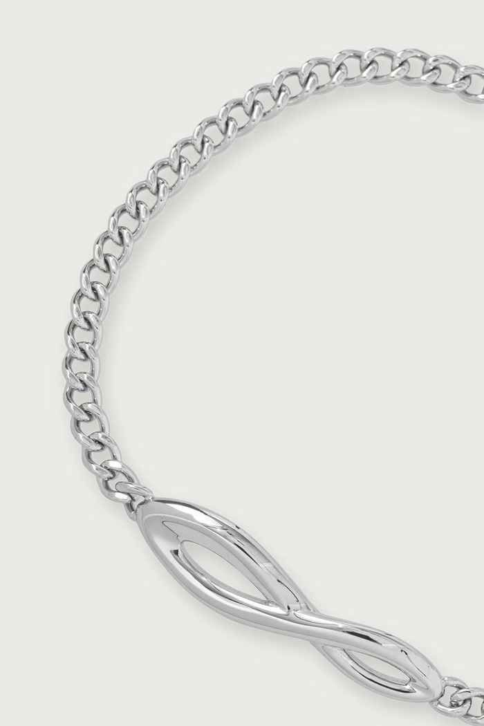 Calvin Klein Bransoletka męska ze stali nierdzewnej CK Everlasting 35100112 srebrny AW26
