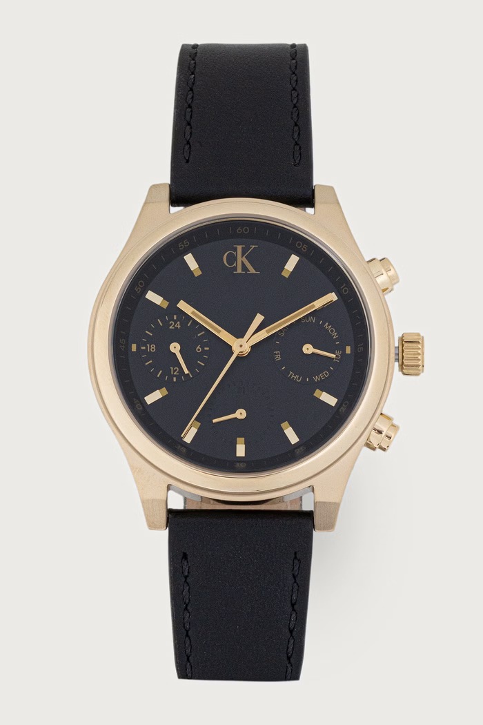 Calvin Klein Zegarek męski Modern Vintage czarny 25200596
