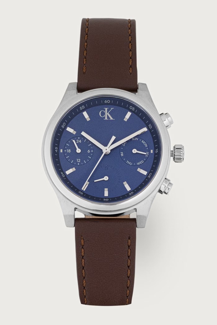 Calvin Klein Zegarek męski Modern Vintage srebrny 25200597