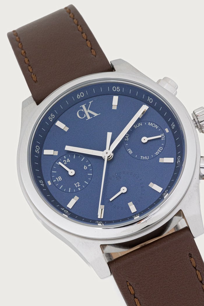 Akcesoria Calvin Klein Zegarek męski Modern Vintage 25200597 srebrny