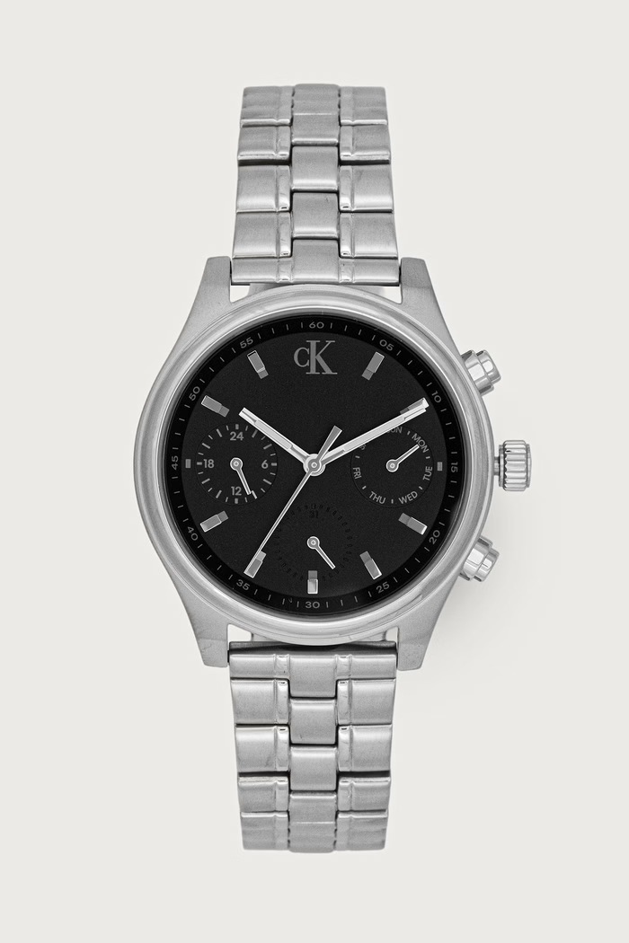 Calvin Klein Zegarek męski Modern Vintage srebrny 25200594