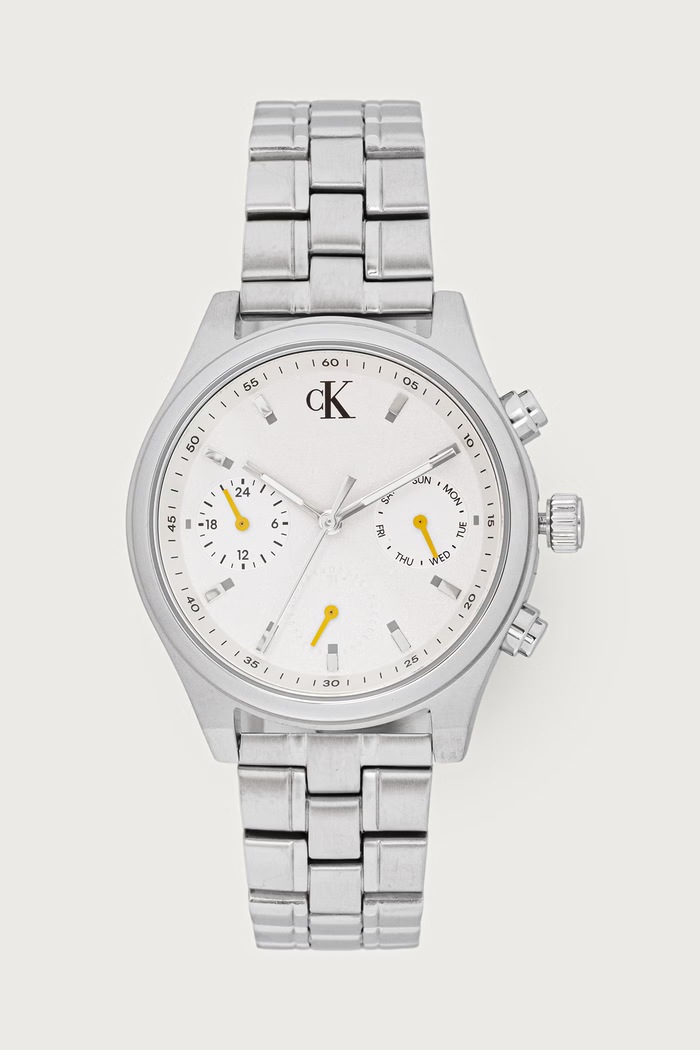 Calvin Klein Zegarek męski Modern Vintage srebrny 25200593