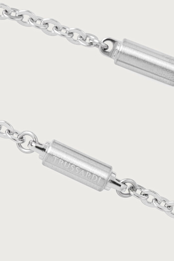 Trussardi Naszyjnik męski ze stali nierdzewnej TJAXV60 srebrny AW26