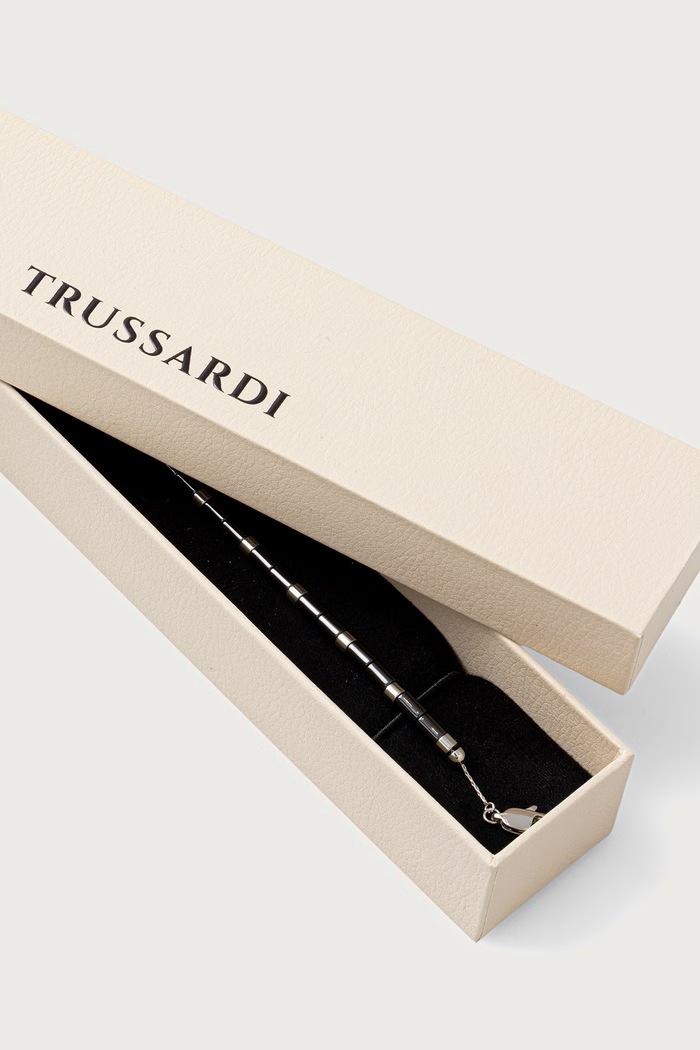 Akcesoria Trussardi Bransoletka męska ze stali nierdzewnej TJAXE06 czarny
