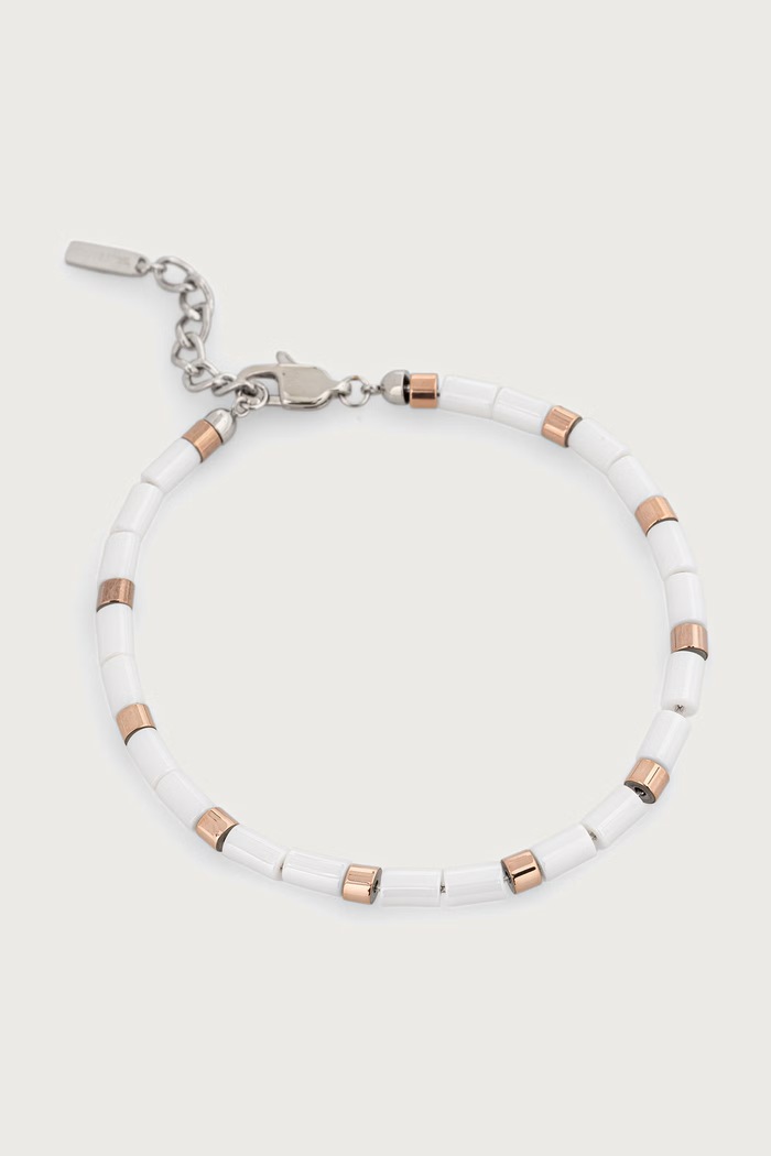 Trussardi Bransoletka męska biały TJAXE04