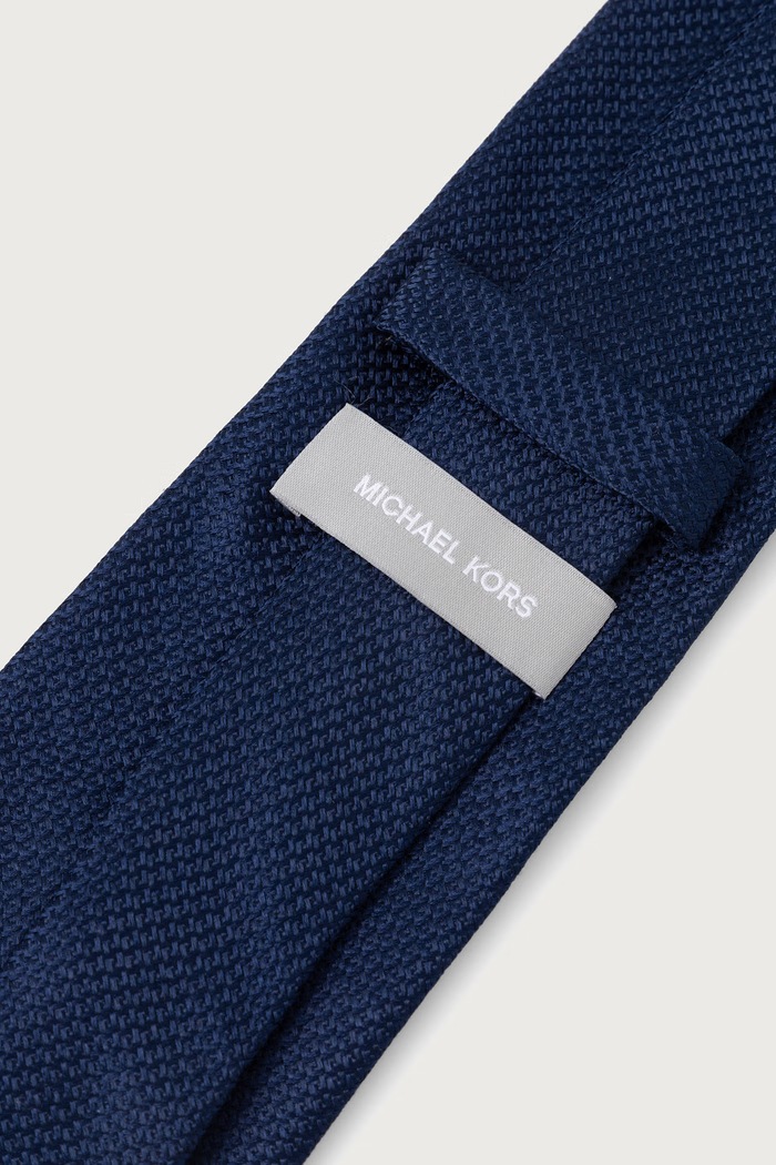 Michael Kors Krawat męski jedwabny MK0DT00255 granatowy AW26