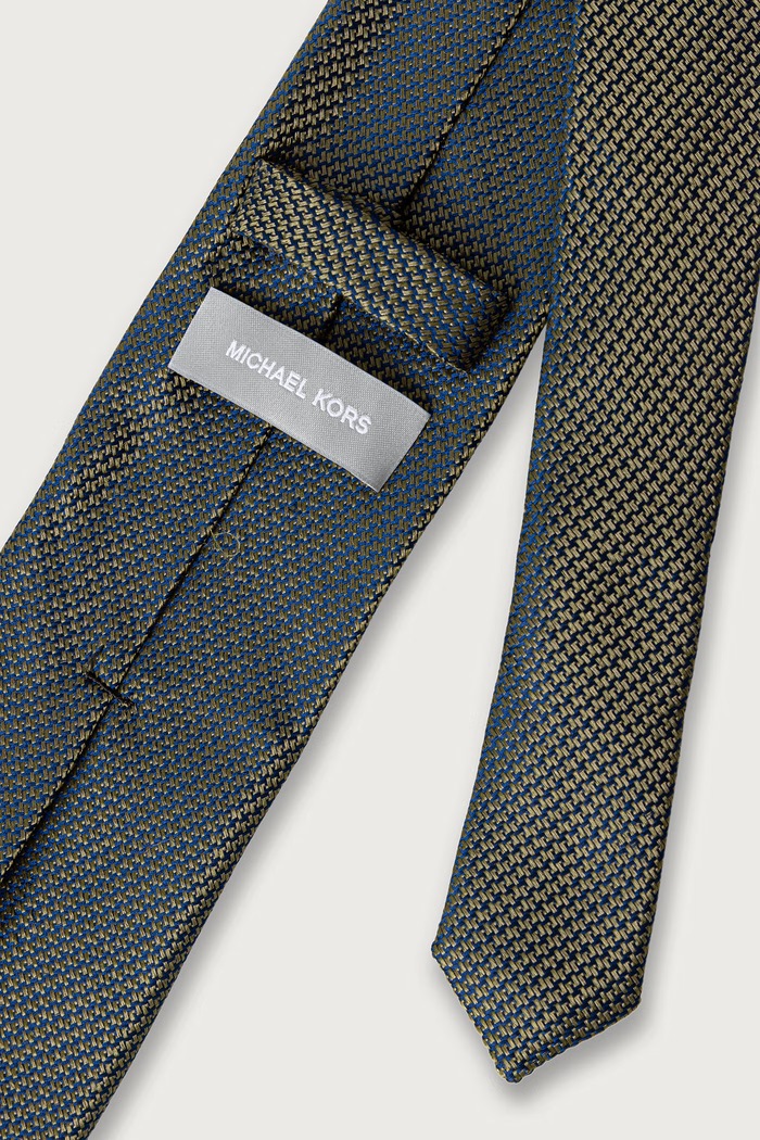 Michael Kors Krawat męski jedwabny MK0DT00255 zielony AW26