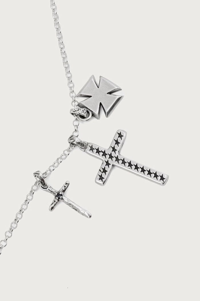 TwoJeys Naszyjnik męski metalowy 429326006 srebrny AW26