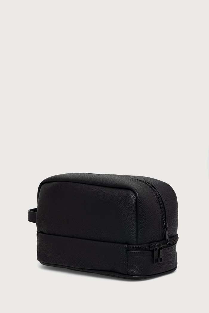 Scotch & Soda Kosmetyczka męska z imitacji skóry SCHB5050 czarny AW26