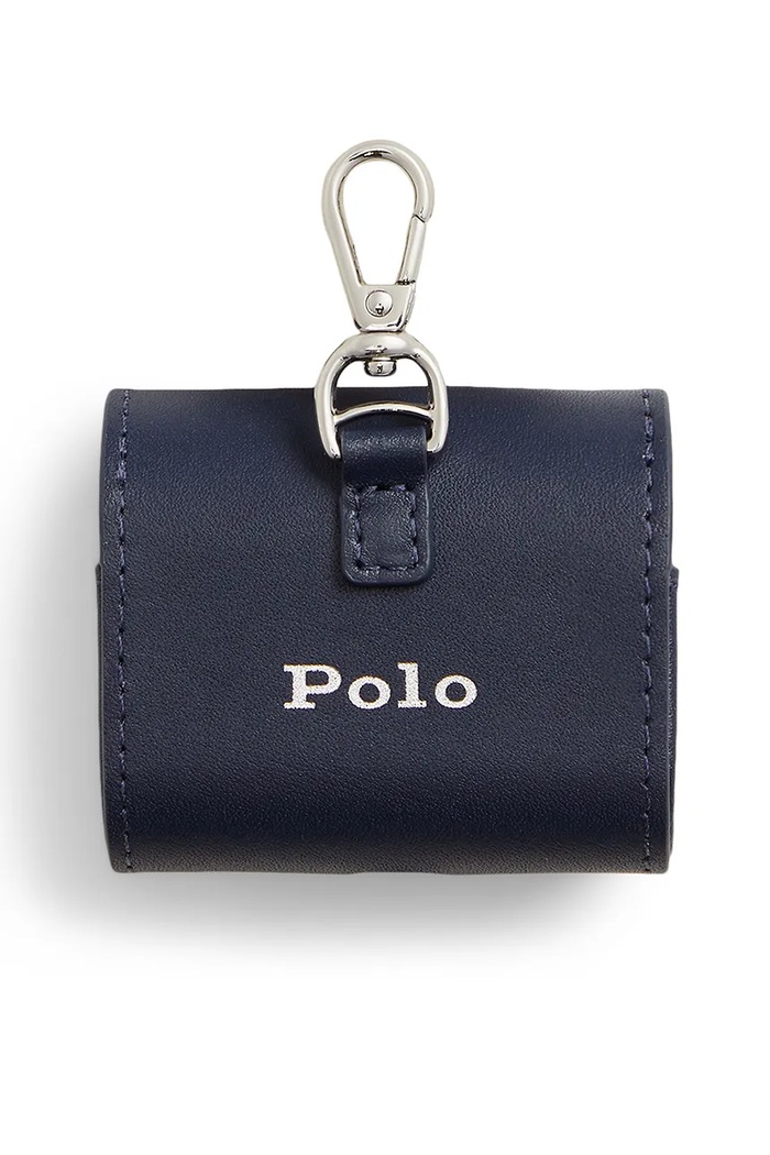 Polo Ralph Lauren Etui na słuchawki męskie skórzane 405P18022 granatowy AW26