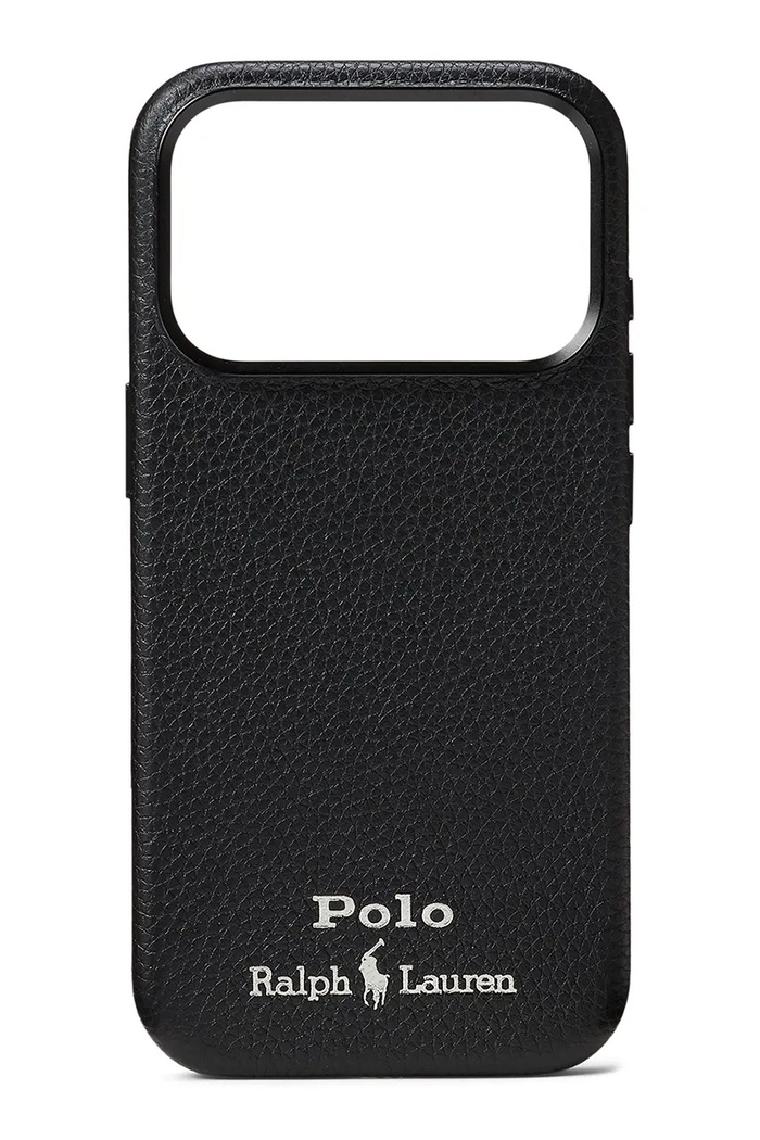 Polo Ralph Lauren Etui na telefon skórzane czarny 405P17554