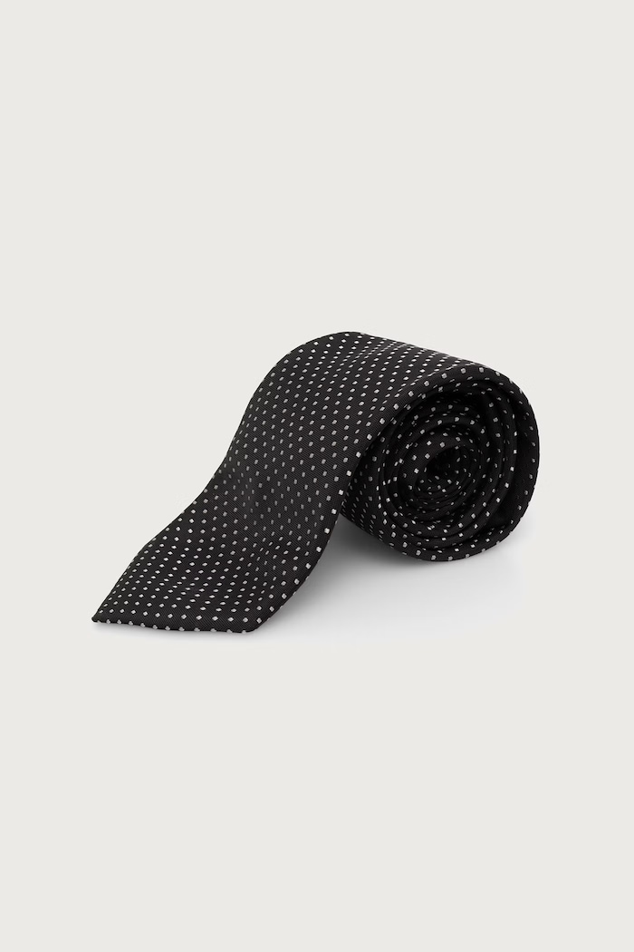 BOSS Set cravată și batistă de buzunar pentru bărbați cu mătase H-SET TIE-PKT SQ negru 50573332