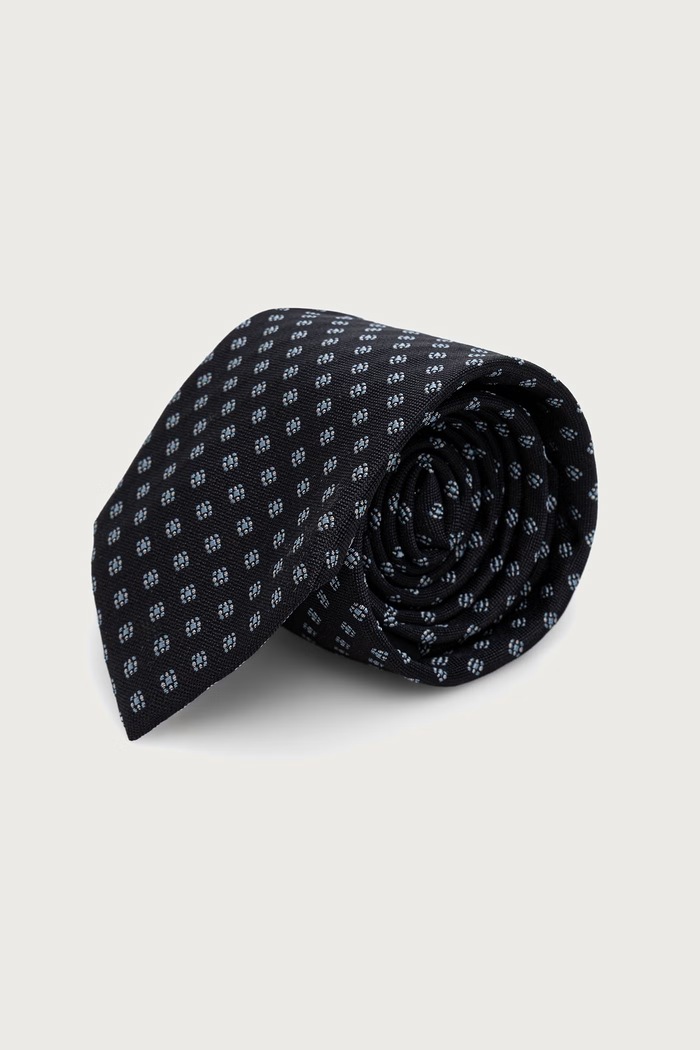 BOSS krawat męski H-TIE CM czarny 50571933