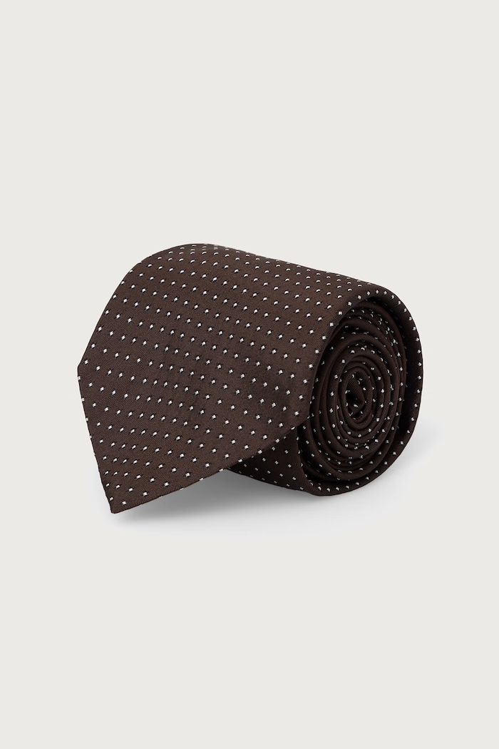 BOSS Вратовръзка мъжка от коприна H-TIE CM кафяв 50571919