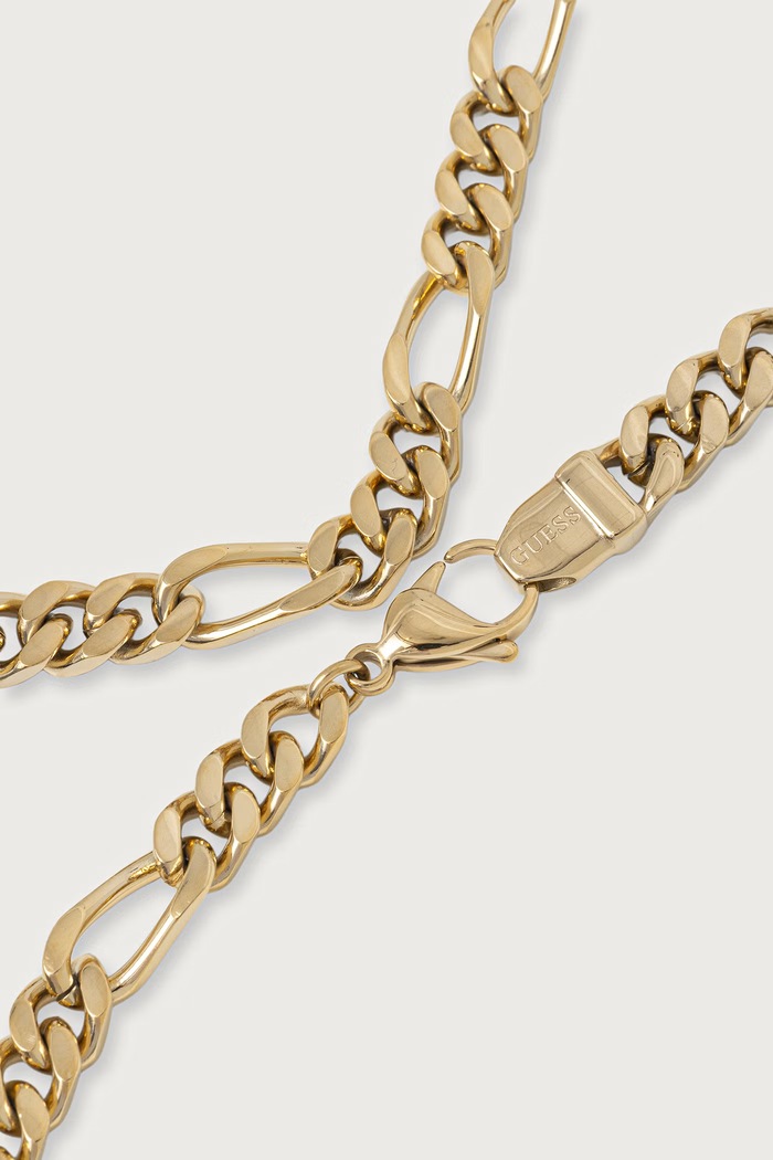 Guess Naszyjnik męski metalowy LO STUDIO JUMN06.099JW złoty AW26