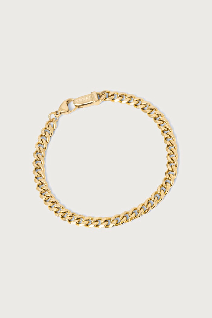 Guess Bransoletka męska LO STUDIO złoty JUMB06.106JW