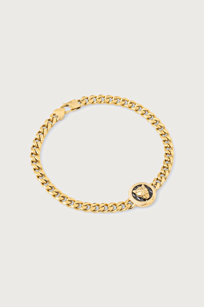 Guess Bransoletka męska GUESS PANTHER złoty JUMB06.086JW