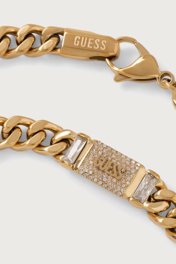 Guess Bransoletka męska BARRIO JUMB06.066JW złoty AW26