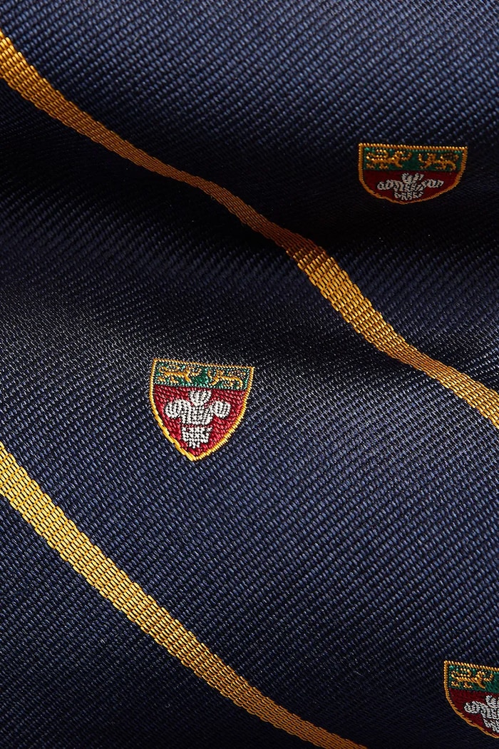 Akcesoria Polo Ralph Lauren krawat męski jedwabny 712883562 granatowy