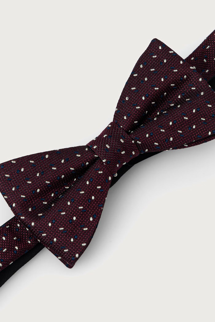Joop! mucha męska jedwabna 30106510 bordowy AW26