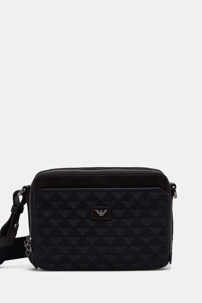 Emporio Armani saszetka męska skórzana granatowy EM005668.AF29023