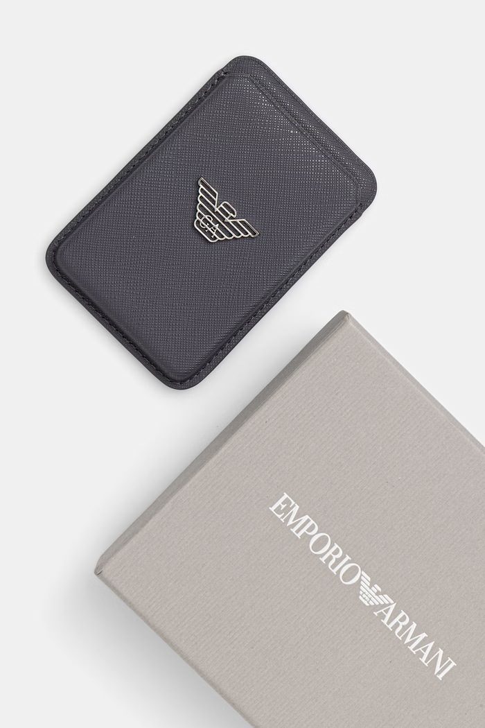 Emporio Armani etui na karty męskie szary EM003599.AF13805