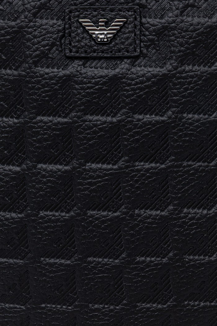 Saszetka męska skórzana Emporio Armani EM001737.AF14774 czarny
