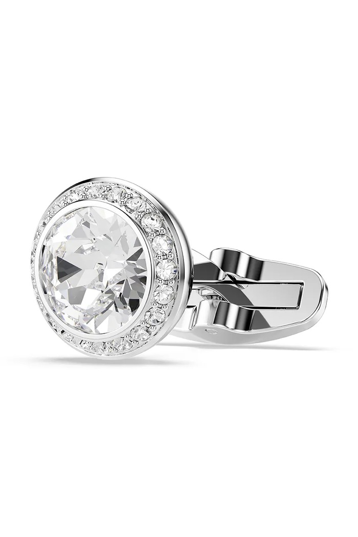 Swarovski μανικετόκουμπα ανδρικό μεταλλικό με κρύσταλλο Swarovski UNA ασημί 5761046