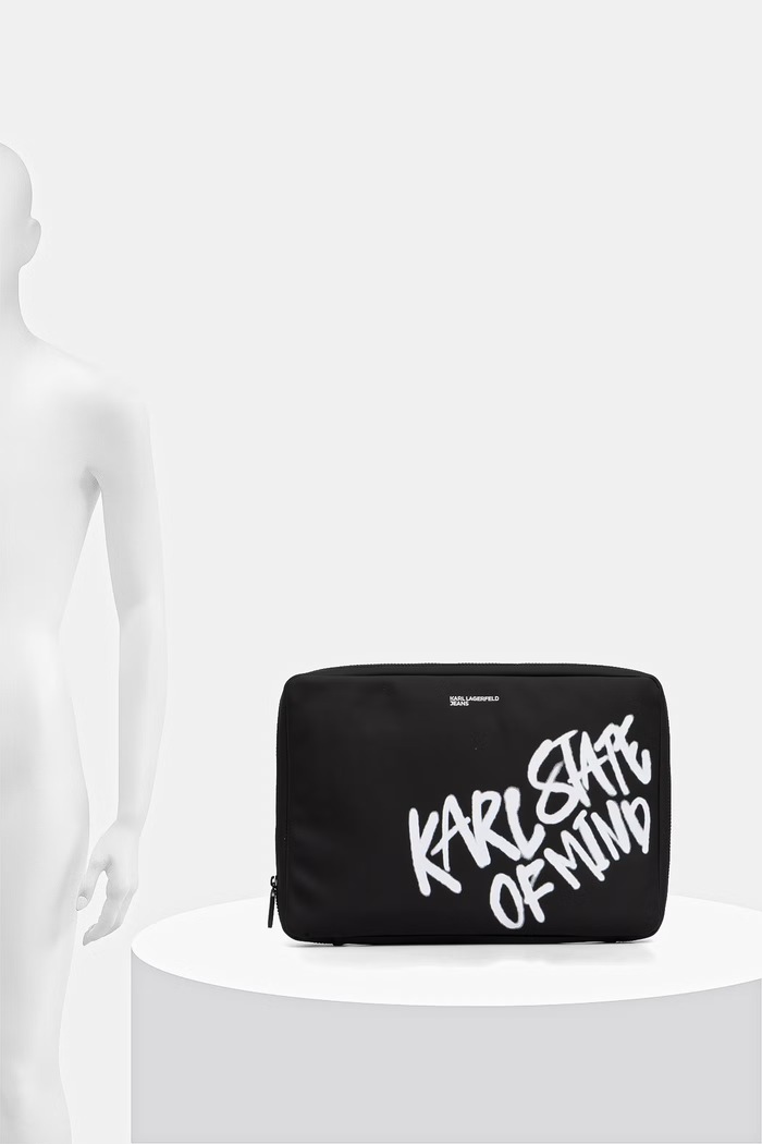 Karl Lagerfeld Jeans pokrowiec na laptopa męski B3M32082 czarny