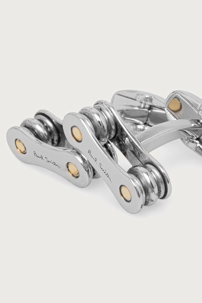 Akcesoria Paul Smith Spinki do mankietów męskie metalowe M1A.CUFF.WCYCLE srebrny