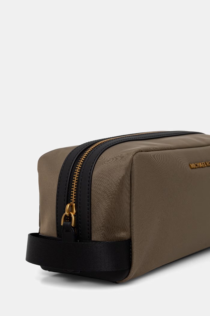 Michael Kors kosmetyczka męska Brooklyn 33T6GHDT7U zielony AW26