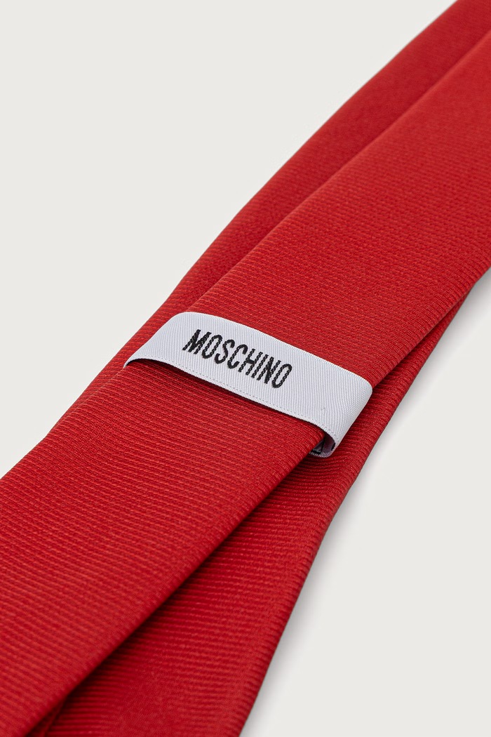 Akcesoria Moschino Krawat męski jedwabny M5913.55060 czerwony