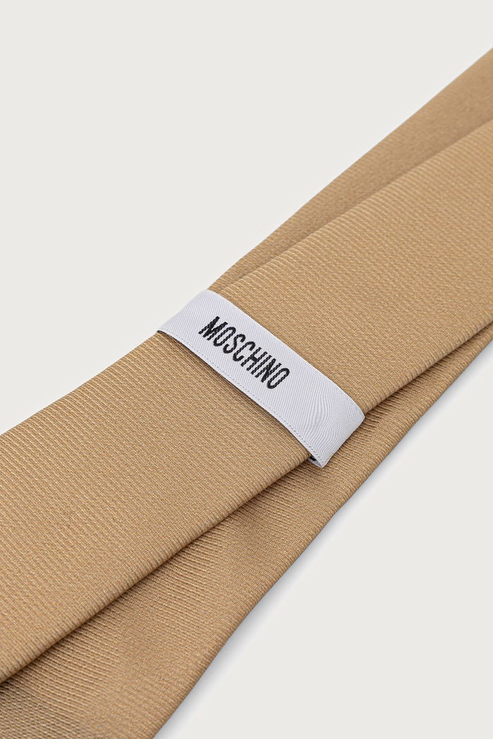 Akcesoria Moschino Krawat męski jedwabny M5913.55060 beżowy